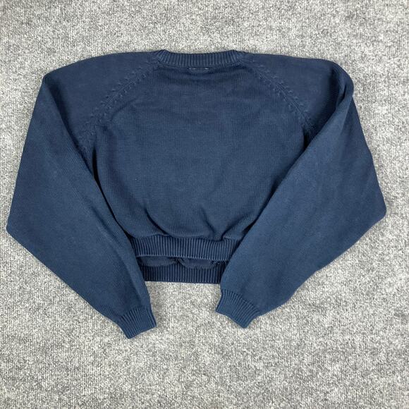Columbia Sweater Womens M Navy Blue Cotton Knit Crewneck Pullover Outdoor Casual - Picture 5 of 6